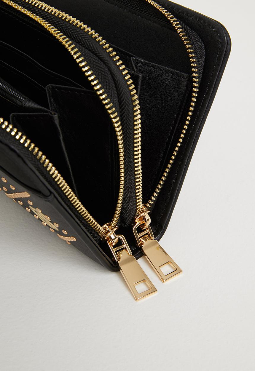 SISSY BOY - Embellished sb purse - black