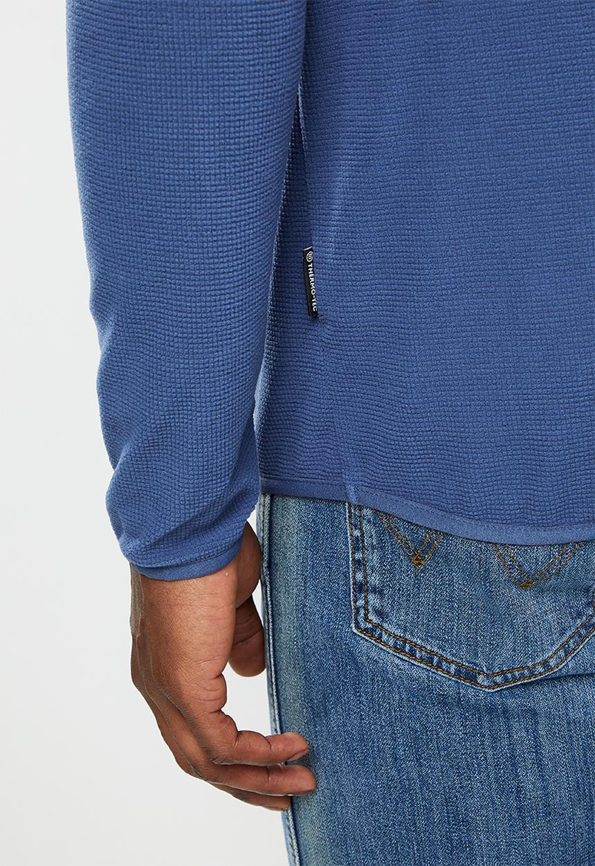 Hi-Tec - Tech 1/4 zip Layering Top - dark denim