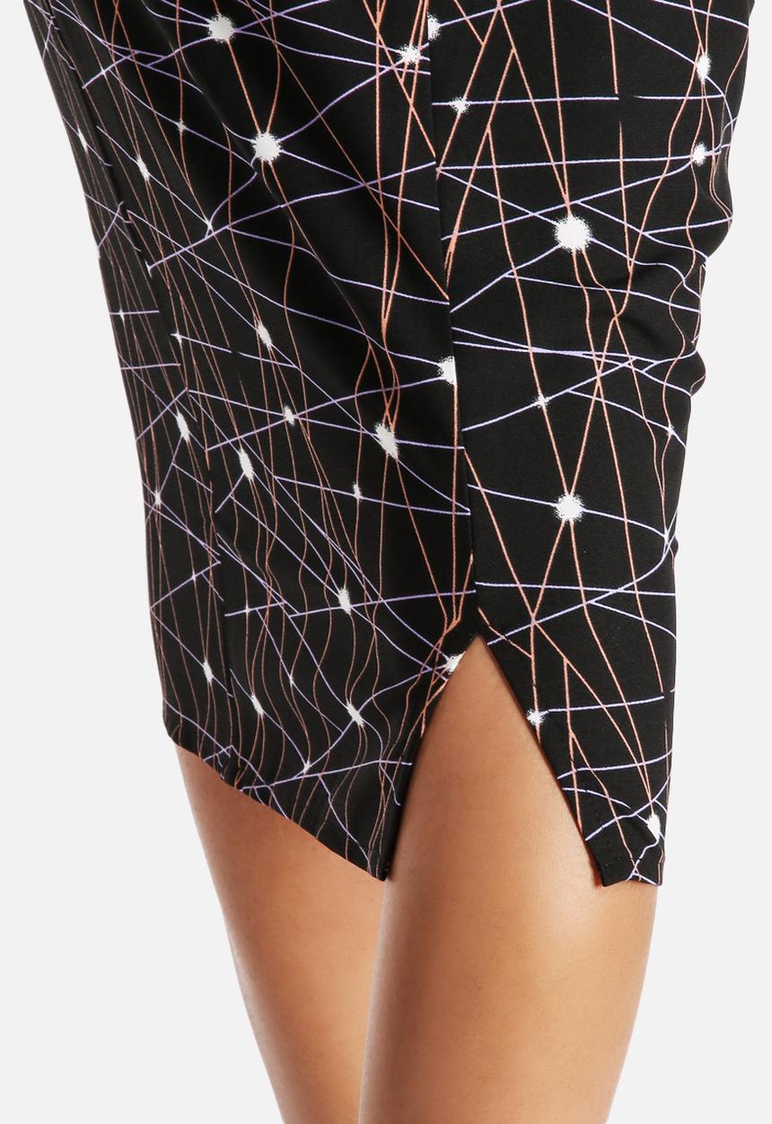 Neon Rose - Supernova Midi Skirt