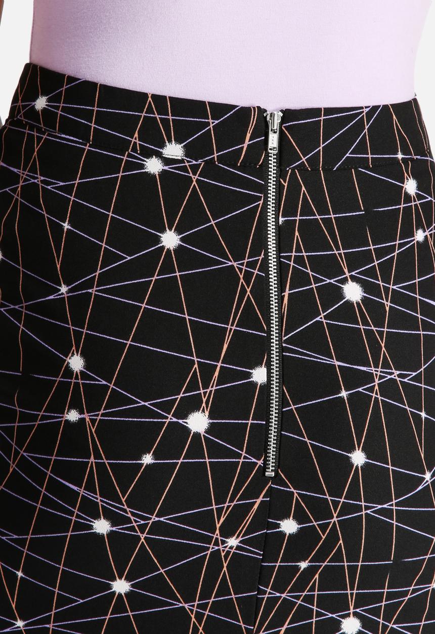 Neon Rose - Supernova Midi Skirt
