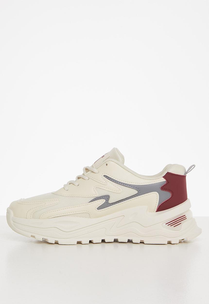 Tom Tom - Chunky design dad sneaker - beige & burg