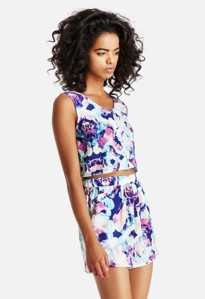 Neon Rose - Meth Petal Button Loose Vest