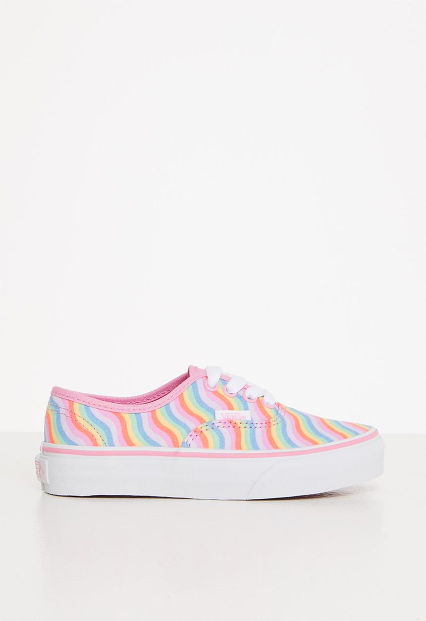 Vans - Uy authentic - (wavy rainbow) begonia pink/true white