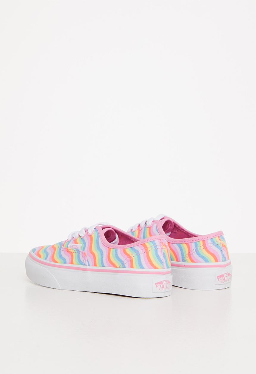 Vans - Uy authentic - (wavy rainbow) begonia pink/true white