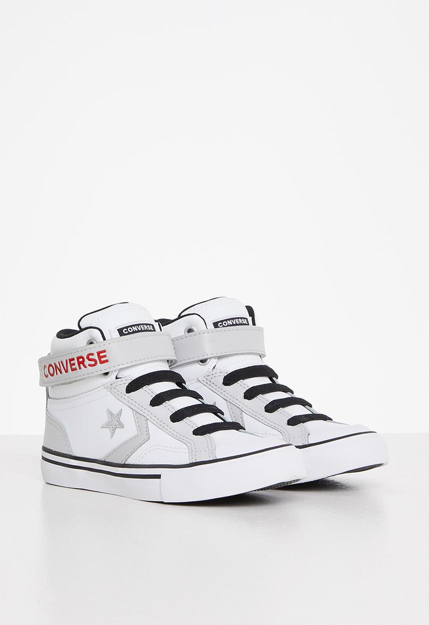 Converse - Pro blaze strap varsity color hi - white/mouse/university red