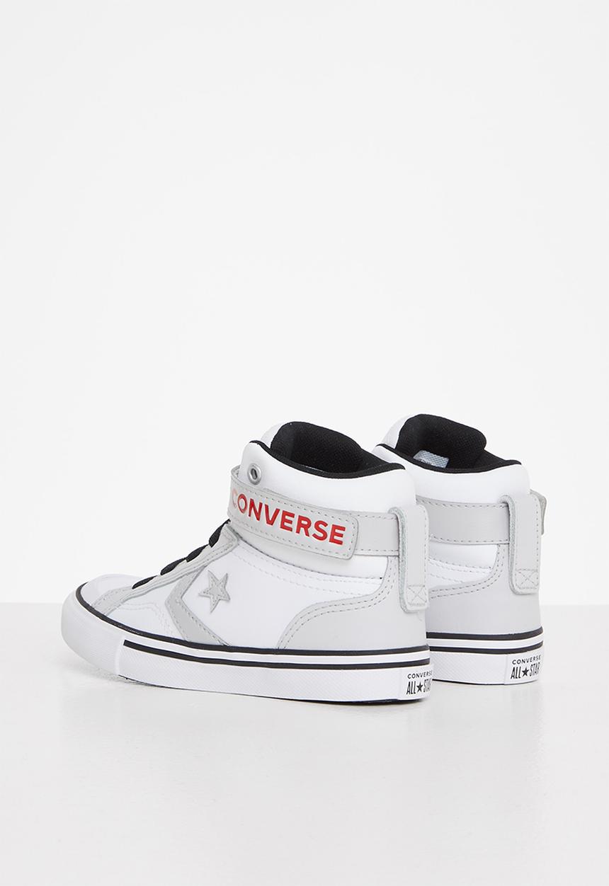 Converse - Pro blaze strap varsity color hi - white/mouse/university red