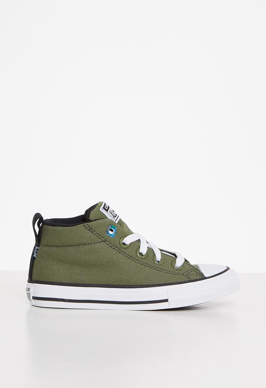 Converse - Chuck Taylor all star street eyelet pop mid - field surplus/black