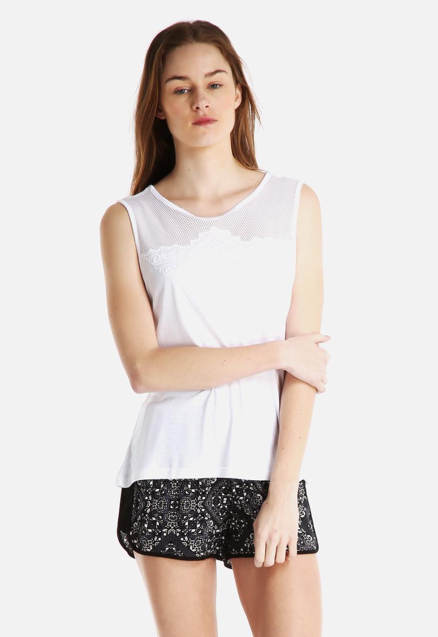 ONLY - Tally Mesh Top