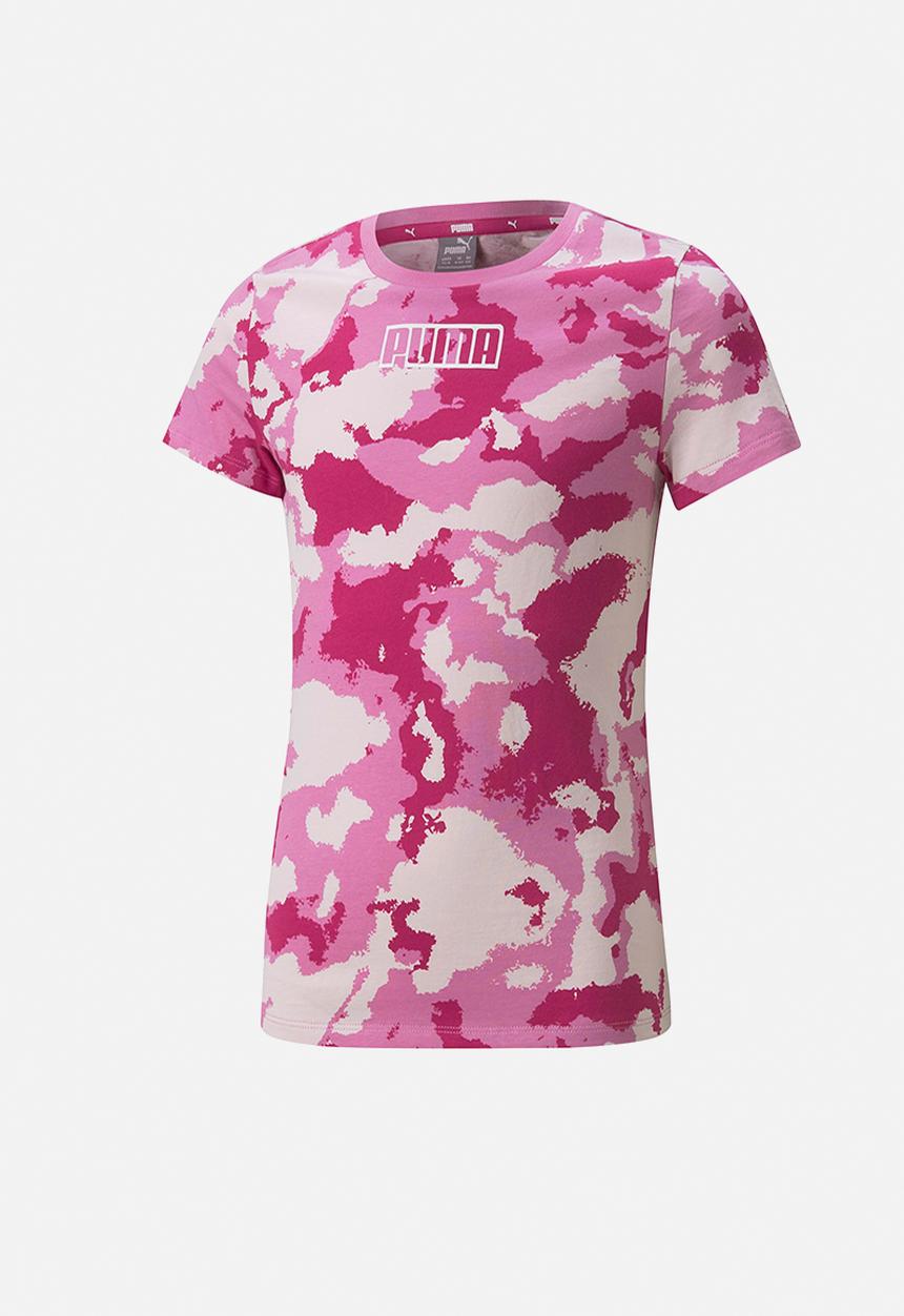 PUMA - Alpha aop tee g - pink