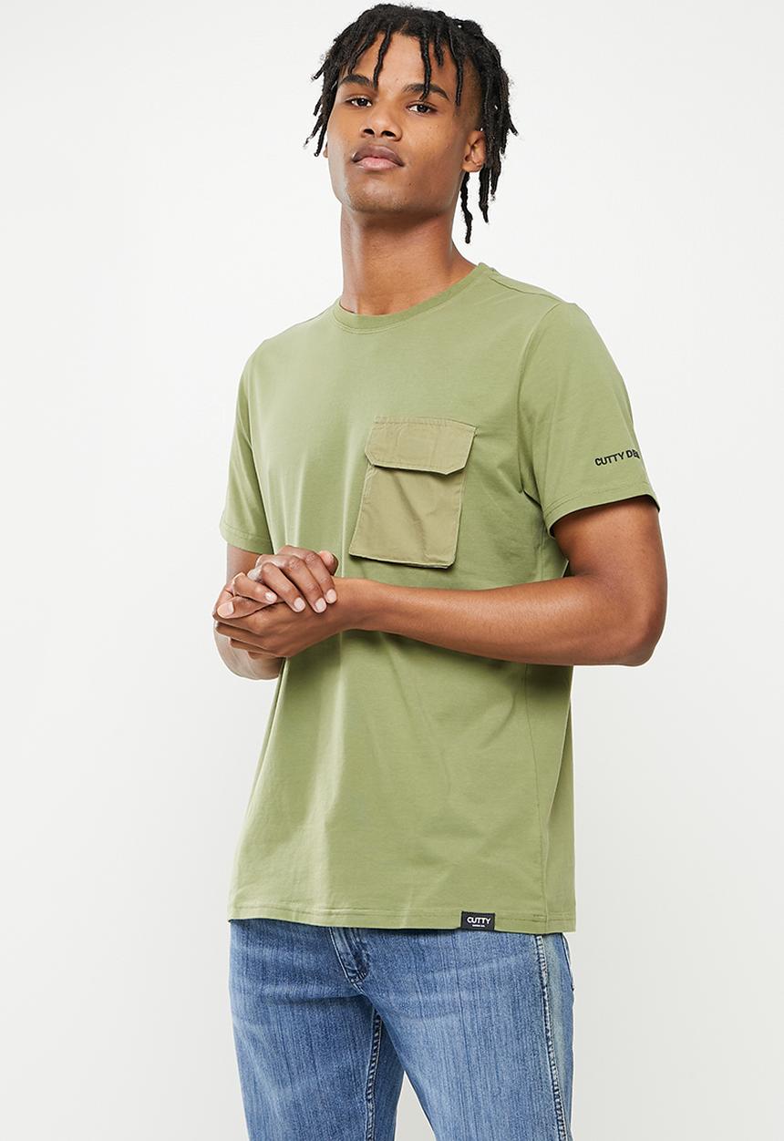 Cutty - Ebony fashion pocket t-shirt - fatigue