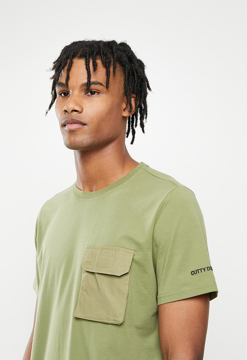 Cutty - Ebony fashion pocket t-shirt - fatigue