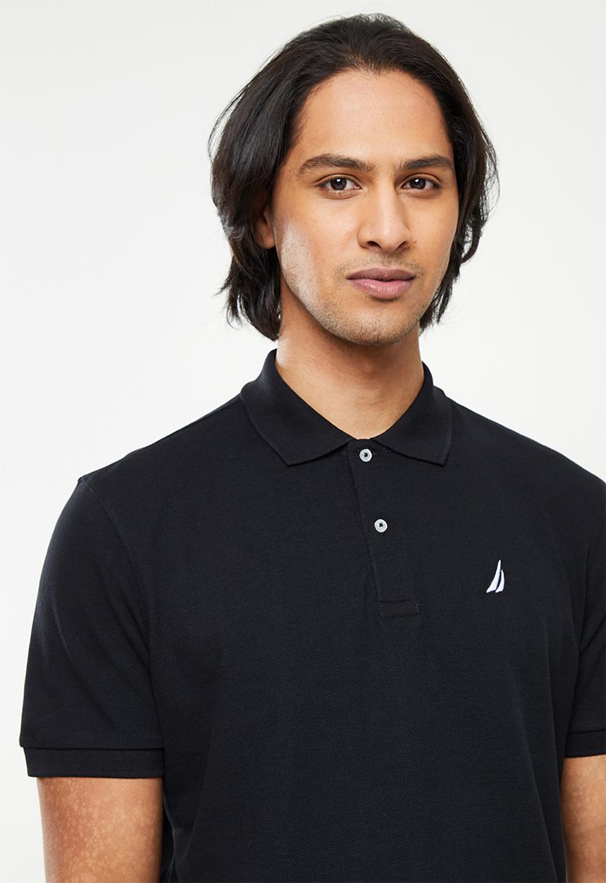 Nautica - Classic  short sleeve polo - black