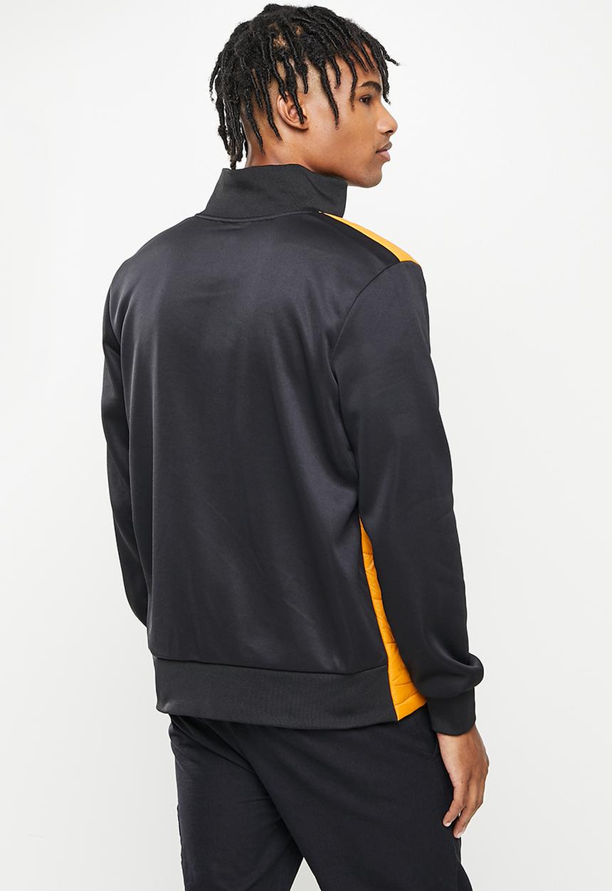 Cutty - Scott mixed media jacket - copper & black