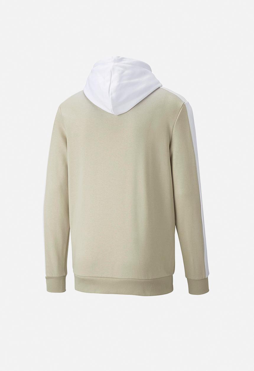 PUMA - Ess+ Block Hoodie Tracktop - Puma White