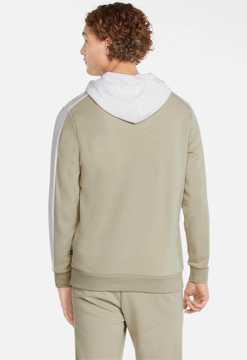 PUMA - Ess+ Block Hoodie Tracktop - Puma White