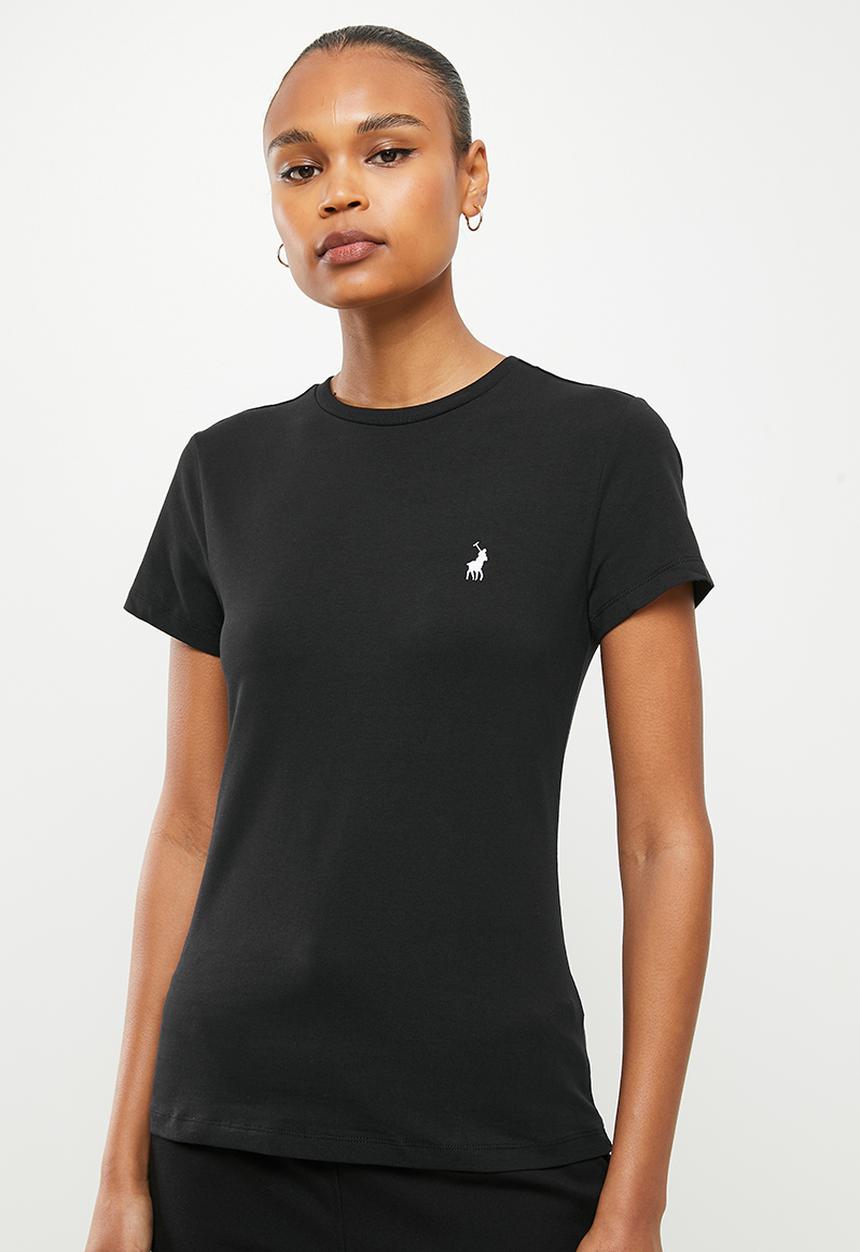 POLO - Wmn allie short sleeve sml pony stretch t-shirt - black