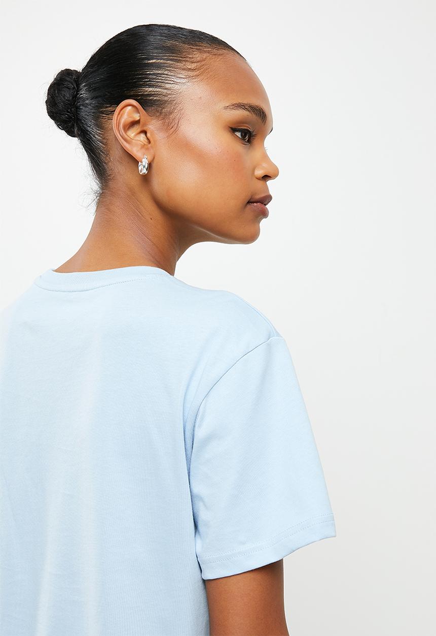 POLO - Wmn short sleeve relaxed tee - light blue