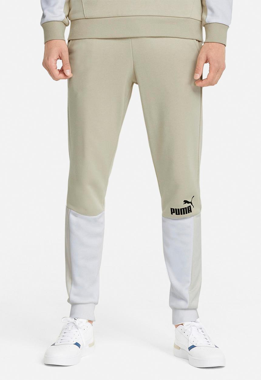 PUMA - Ess+ Block Sweatpants Tr - Puma White