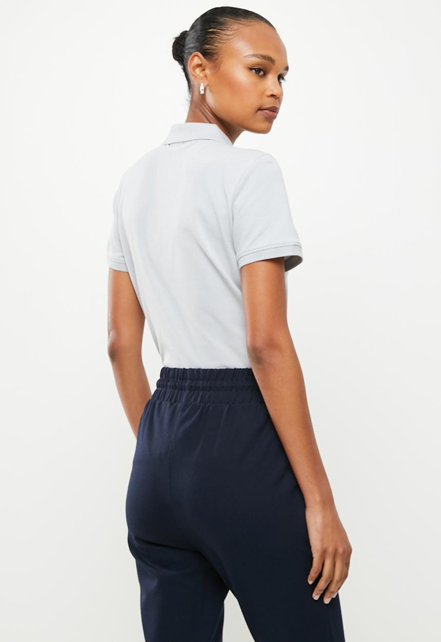 POLO - Wmn short sleeve nailhead golfer - grey