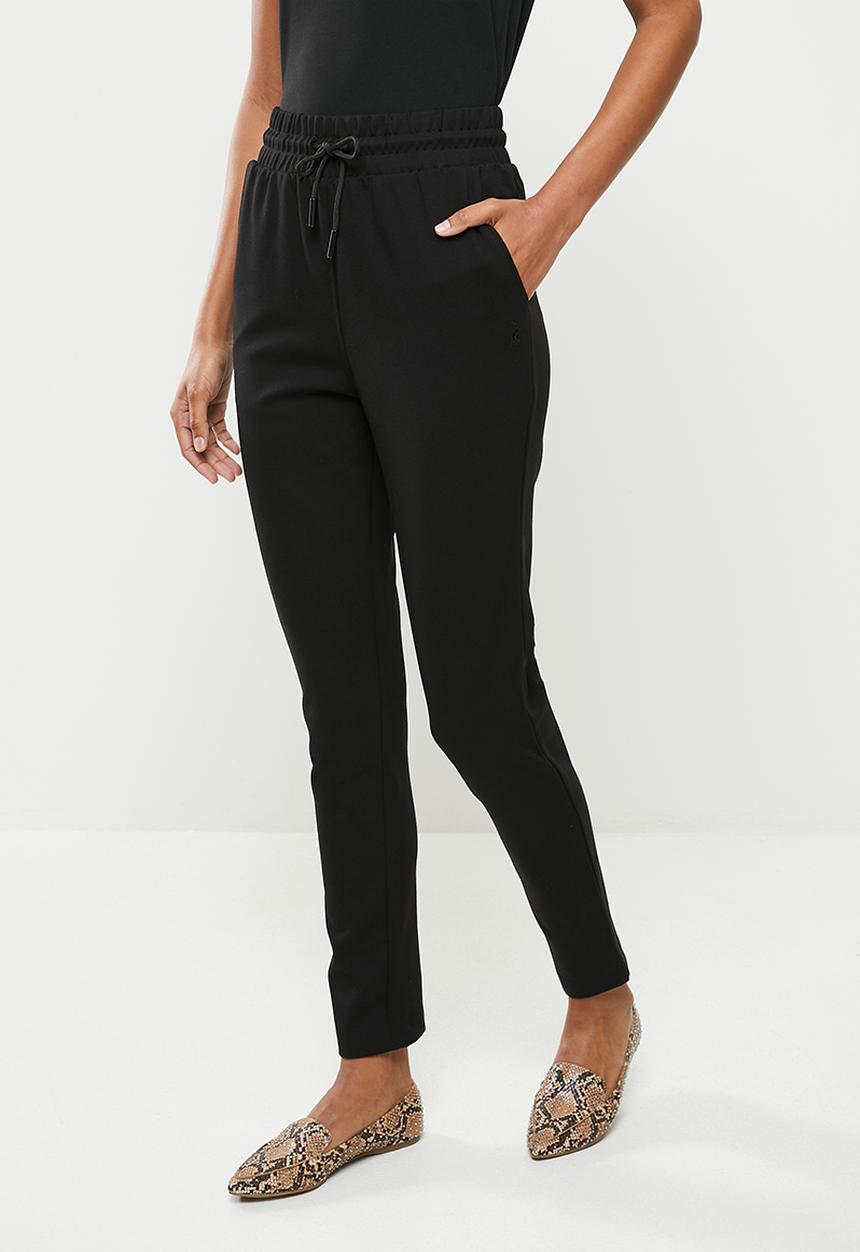 POLO - Wmn ponti pant - black