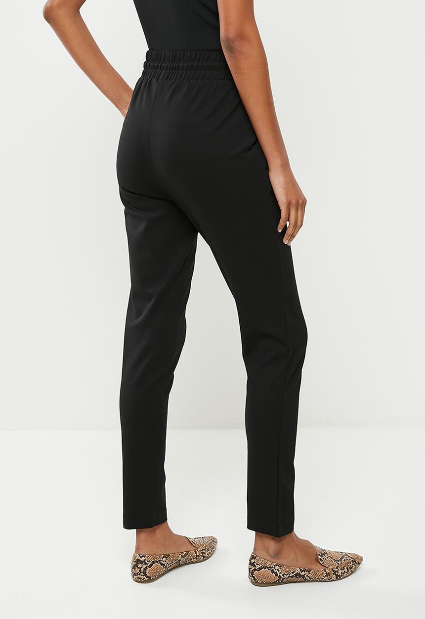 POLO - Wmn ponti pant - black