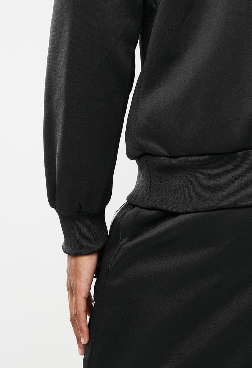 Cutty - Wright chest blocked luxe sweatshirt - black