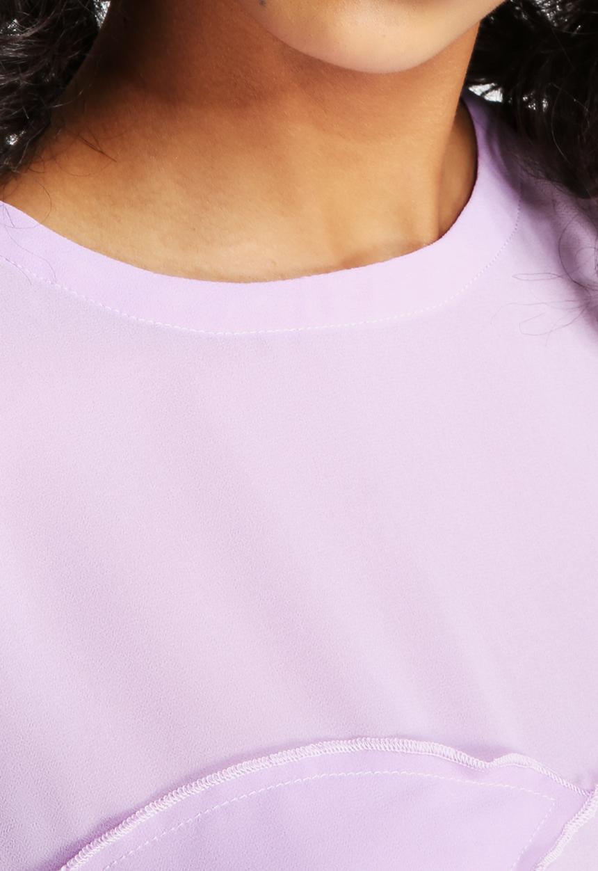 Neon Rose - Babyloc Panel Detailed Tee