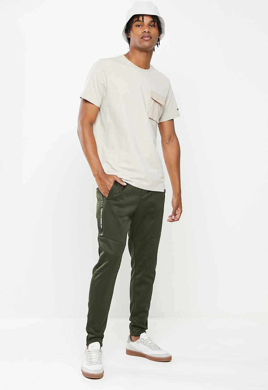 Cutty - Mens regular fit track pant - fatigue