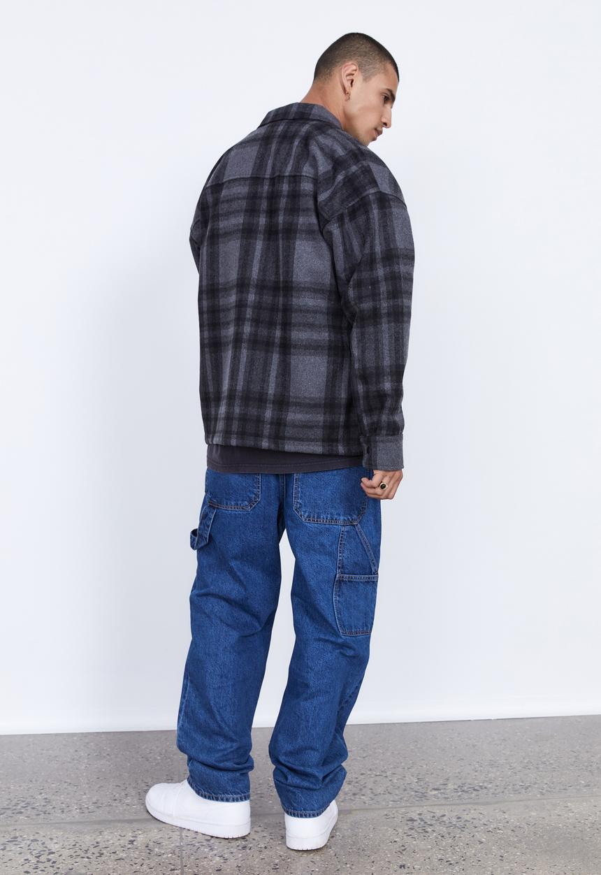 Factorie - Shacket - black & grey 