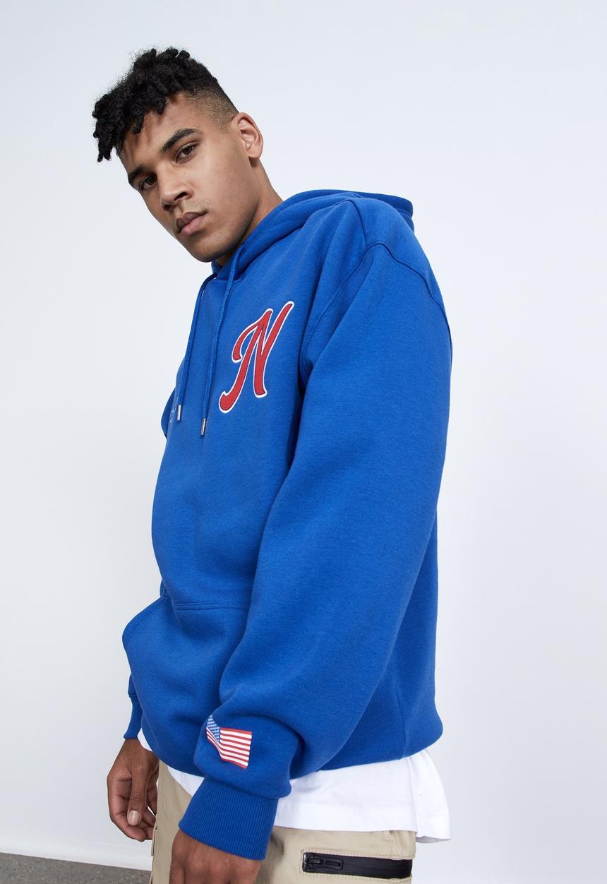 Factorie - Oversized nasa hoodie - lcn nas cobalt/nasa pitcher
