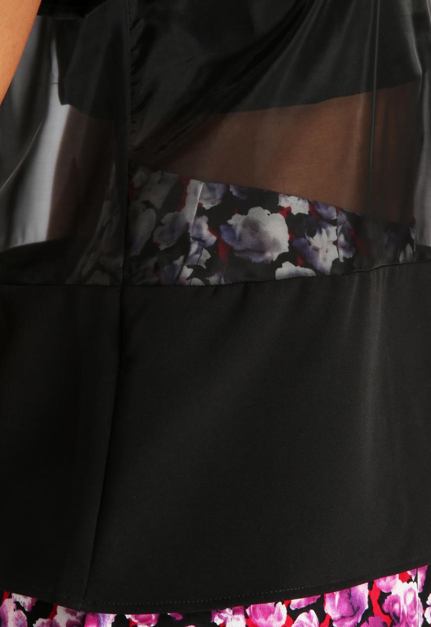 Neon Rose - Bralet Overlay Tee