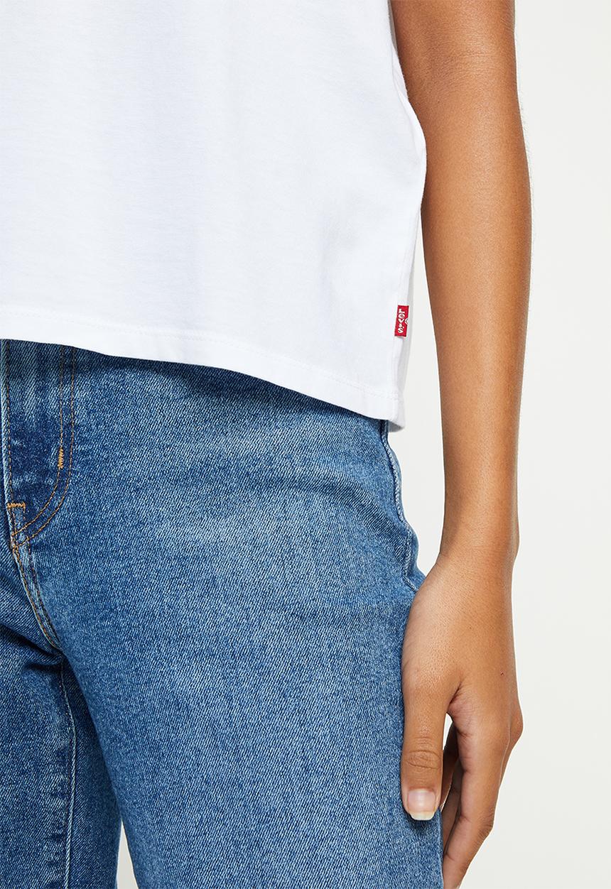 Levi’s® - Graphic varsity tee flower mv logo - white