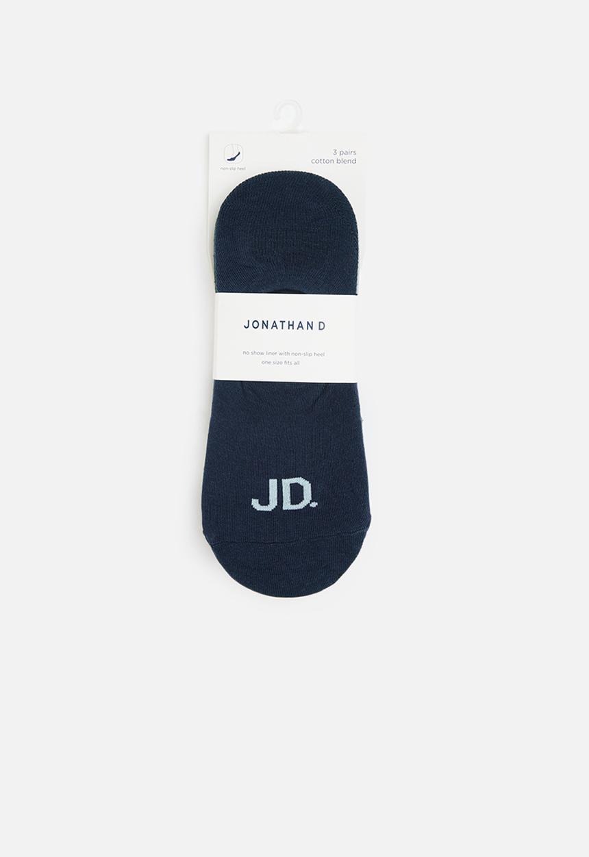 Jonathan D - Men's 3 pack branded secret sox - multi 