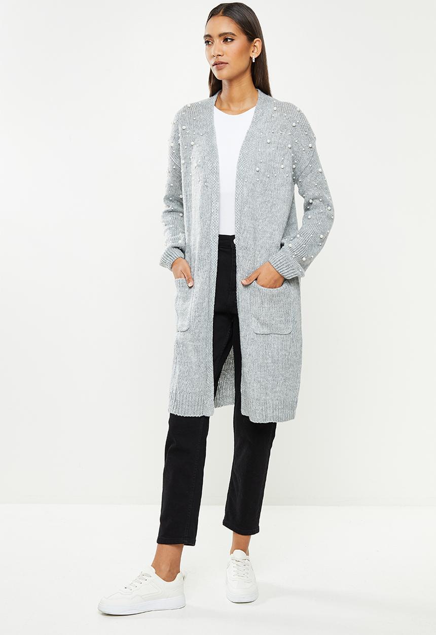 Stella Morgan - Knit longline cardigan - grey