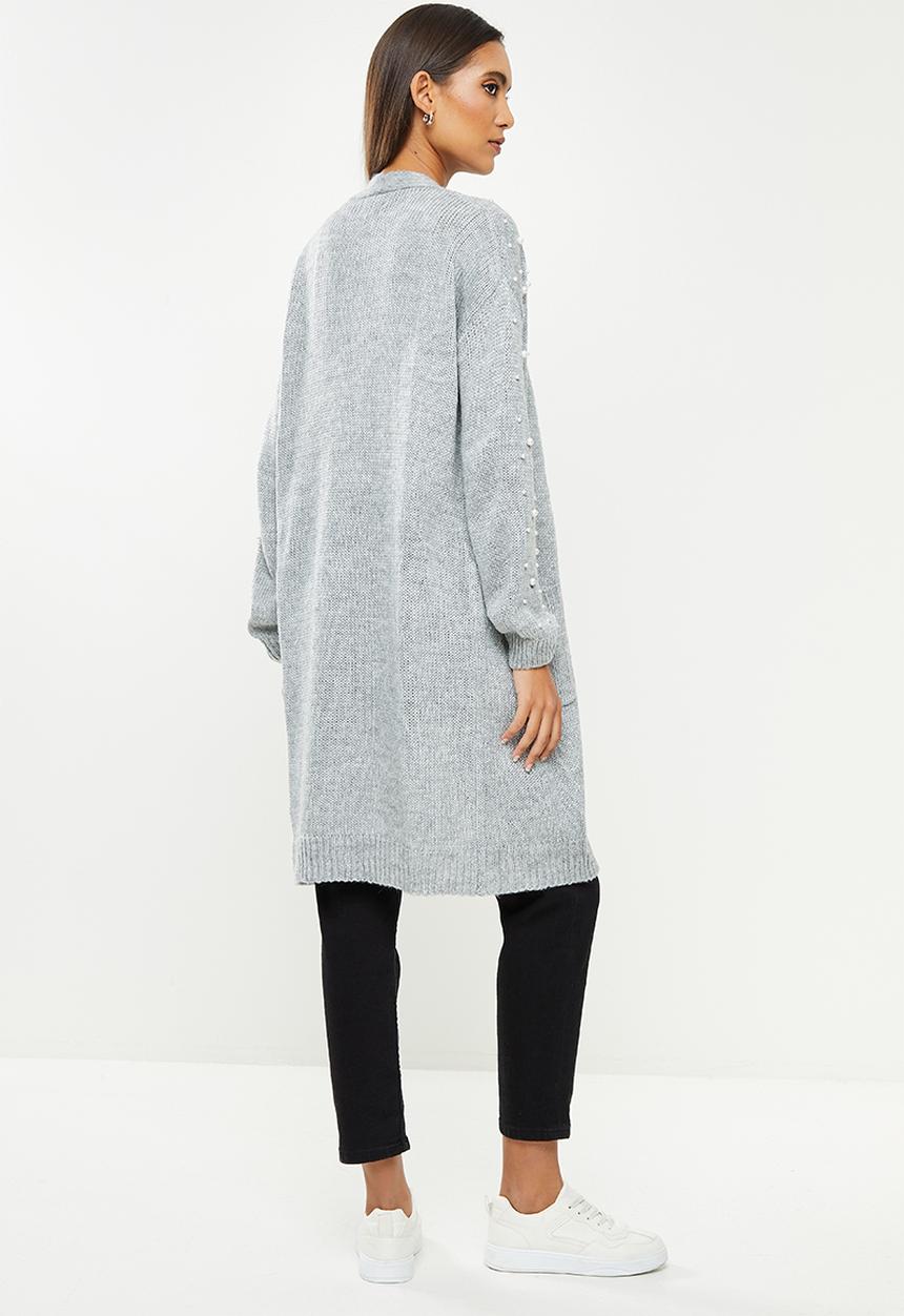 Stella Morgan - Knit longline cardigan - grey
