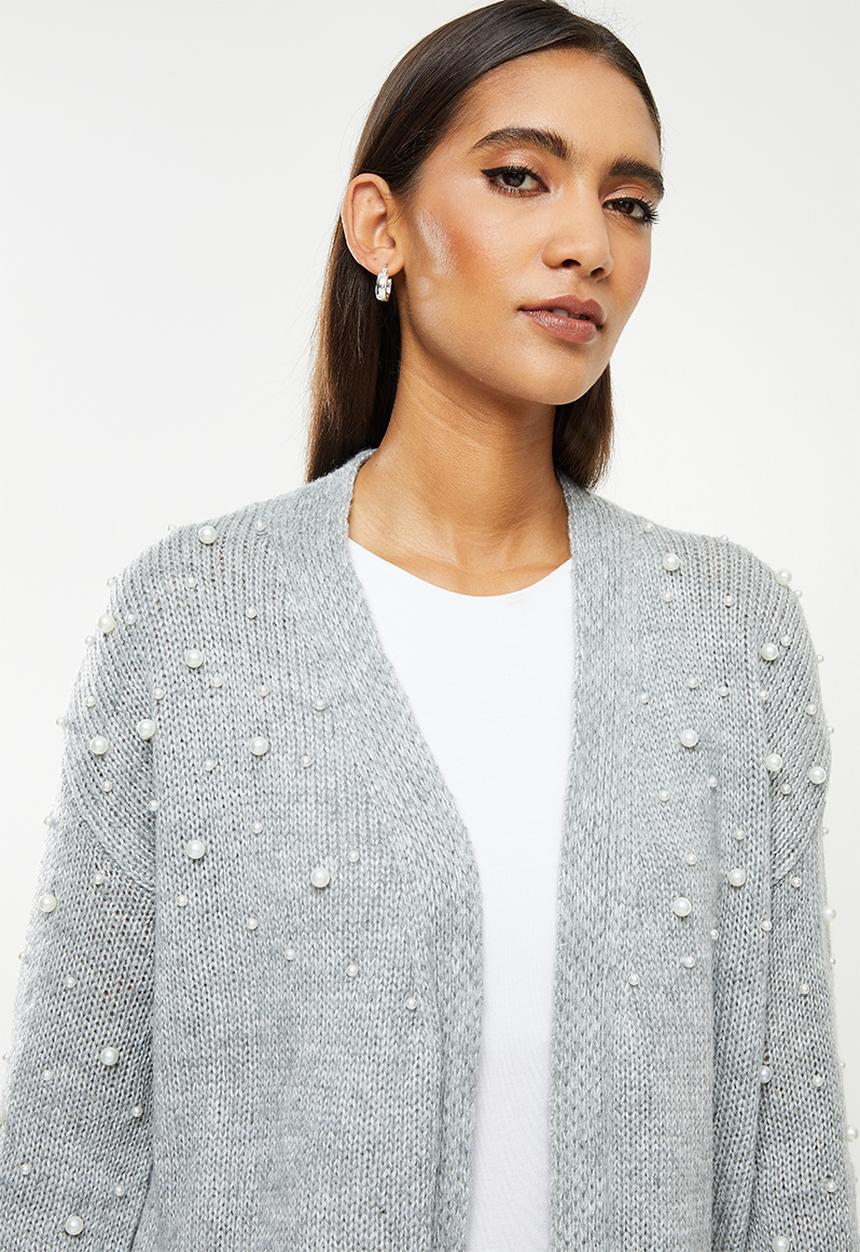 Stella Morgan - Knit longline cardigan - grey