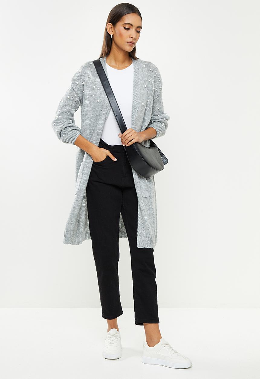 Stella Morgan - Knit longline cardigan - grey