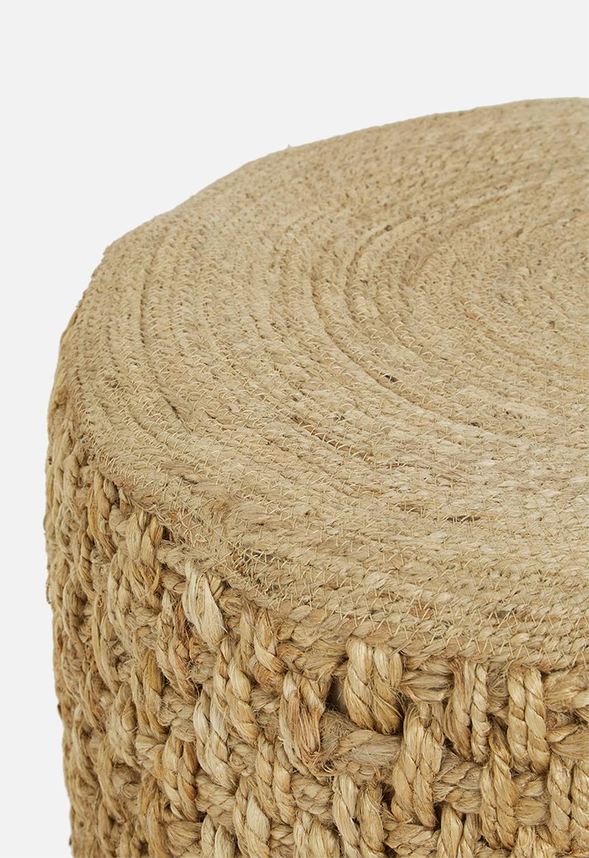 Sixth Floor - Jute ottoman - natural