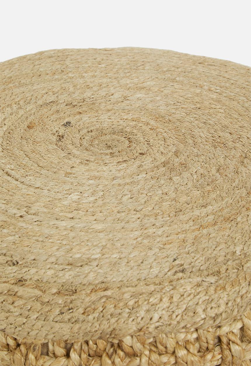 Sixth Floor - Jute ottoman - natural