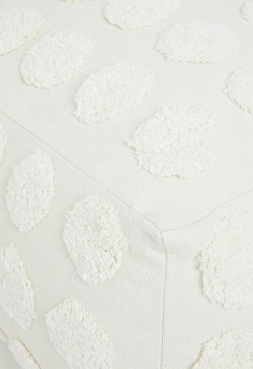 Sixth Floor - Tufted dotty ottoman - natural