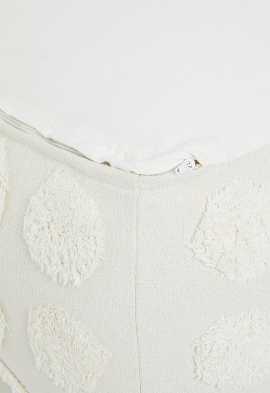 Sixth Floor - Tufted dotty ottoman - natural