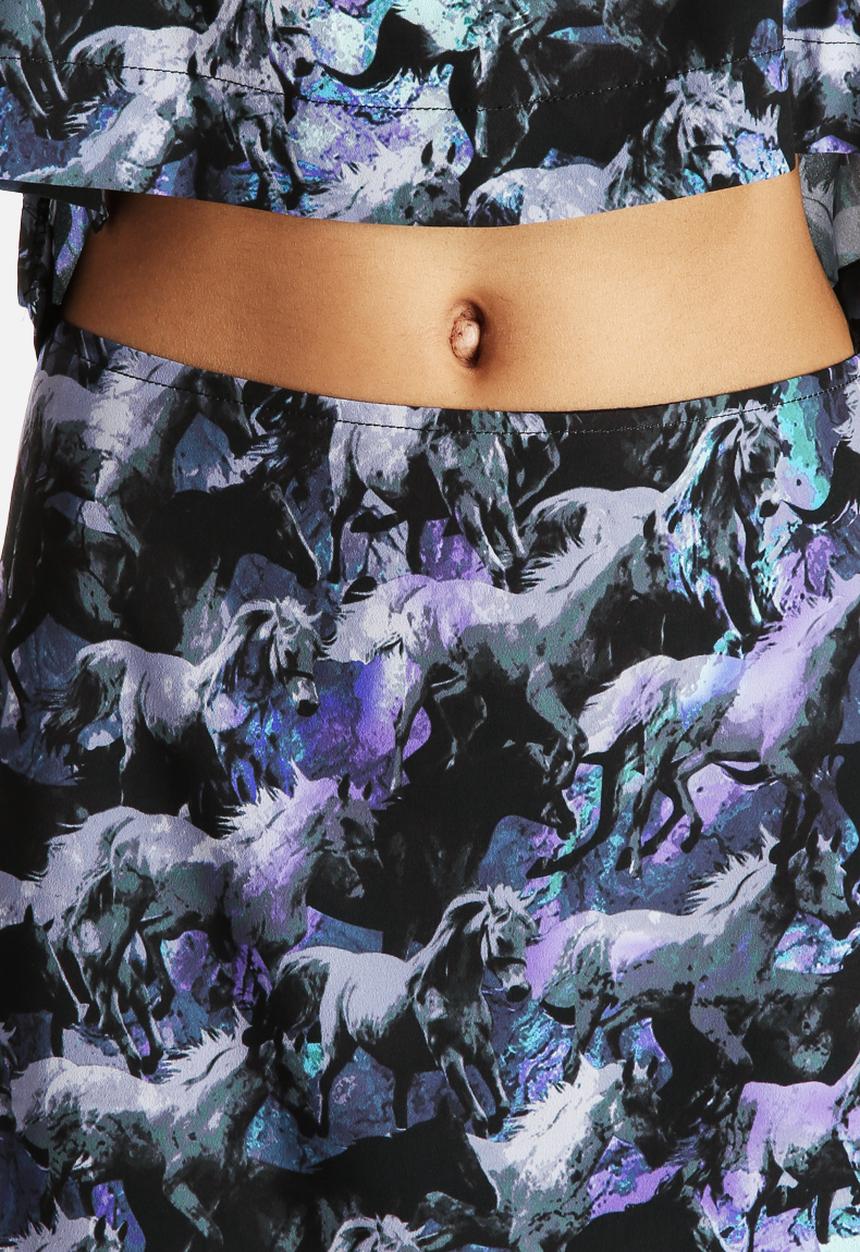Neon Rose - Unicorn Mini Skirt