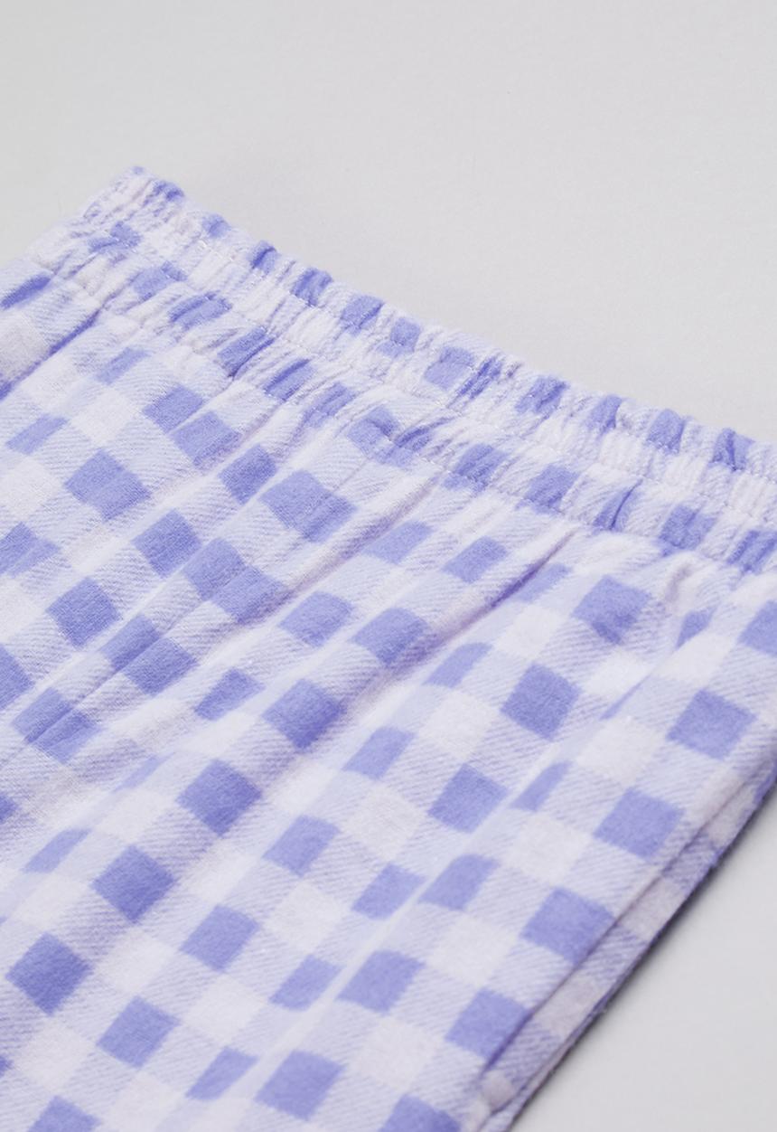 Superbalist Kids - Flannel pj set - white & purple 