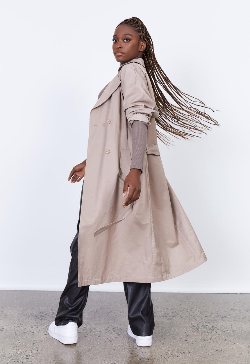 Factorie - Trench coat - brown mushroom