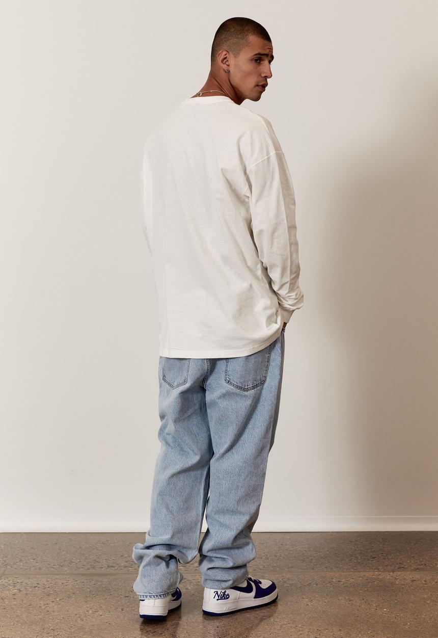 Factorie - Oversized long sleeve tshirt - white