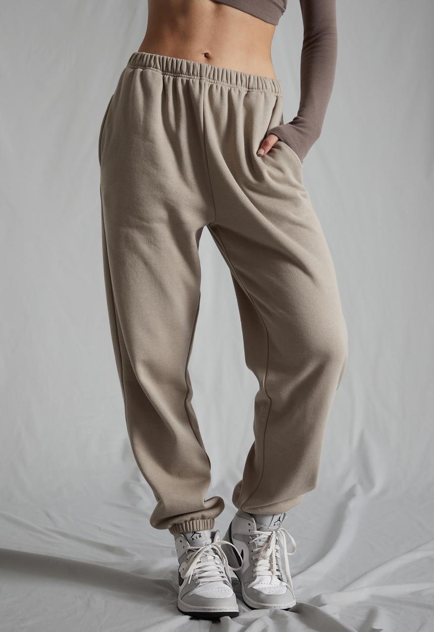 Factorie - Super slouchy trackpant - brown mushroom