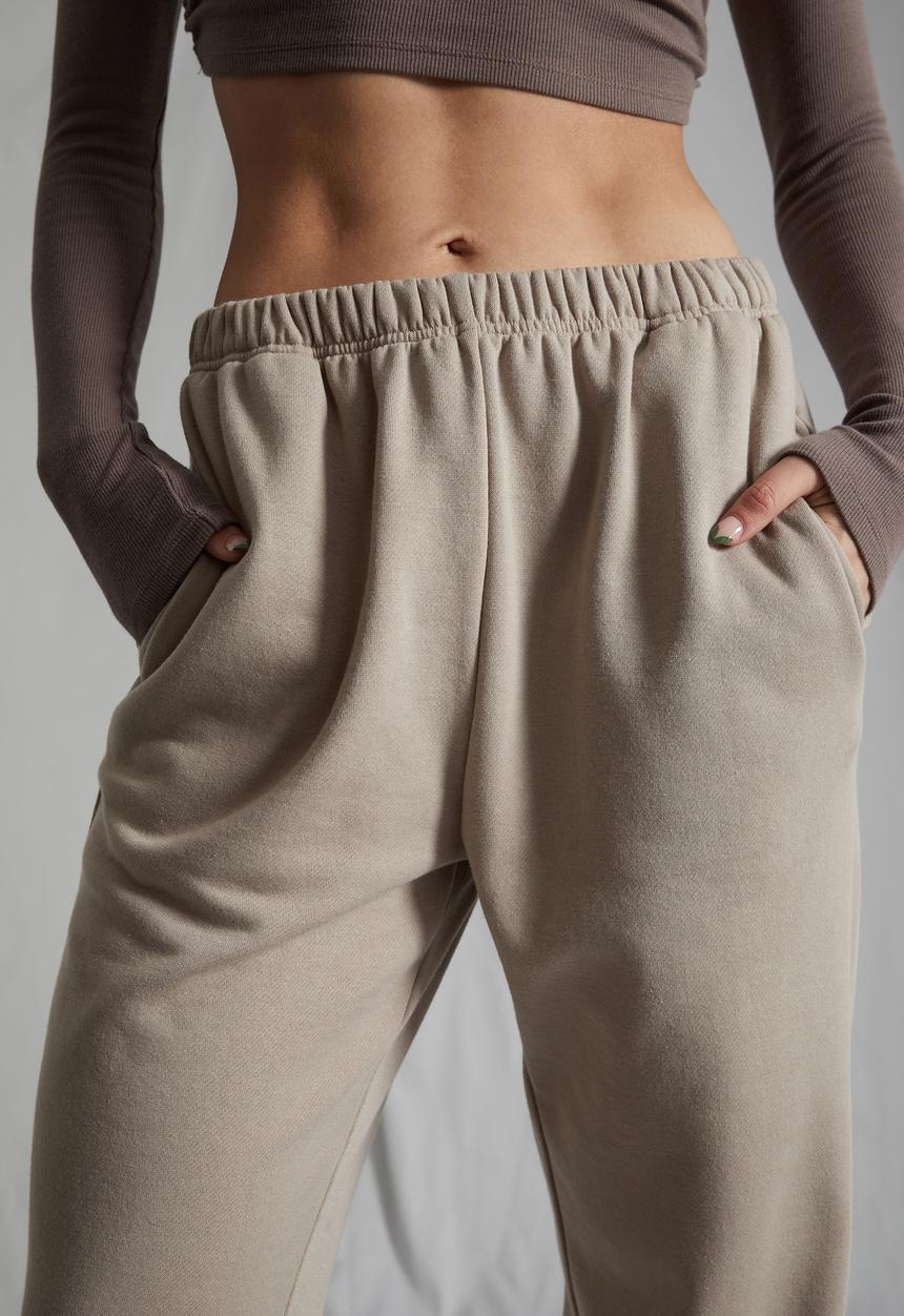 Factorie - Super slouchy trackpant - brown mushroom