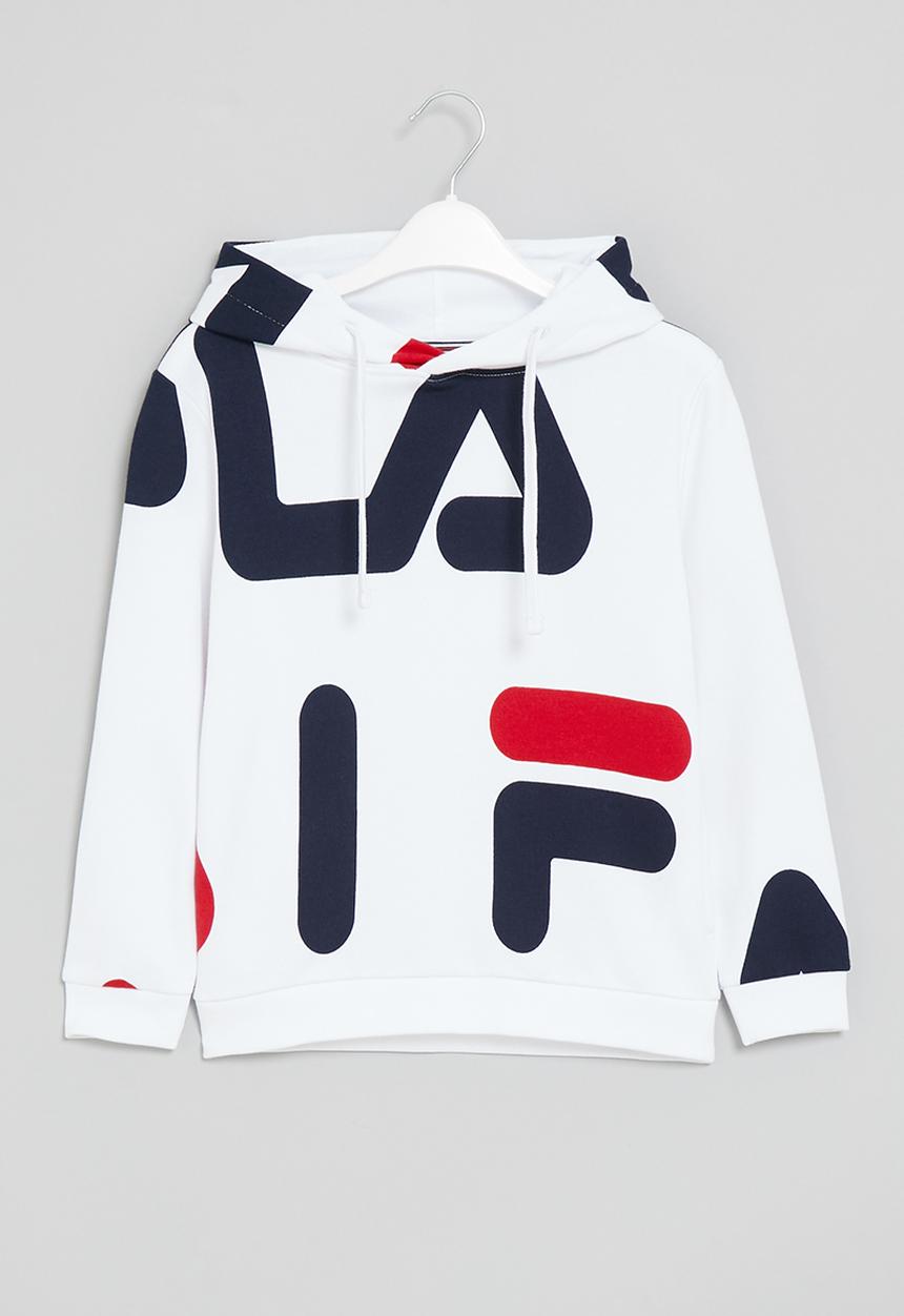 FILA - Sienna aop hoodie - white 