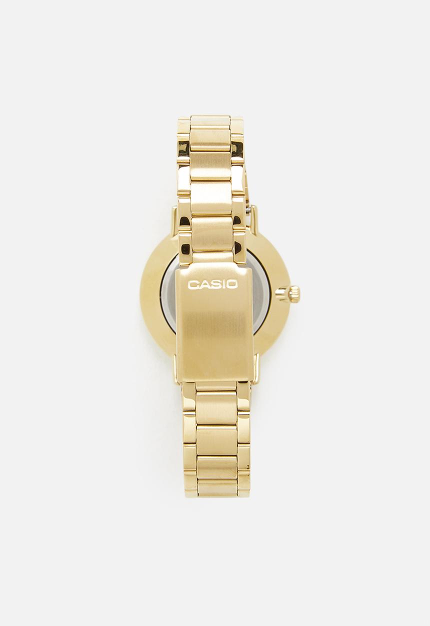 Casio - Analog round ion plated - gold