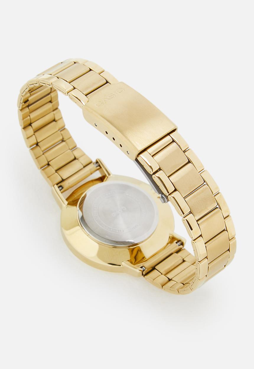 Casio - Analog round ion plated - gold